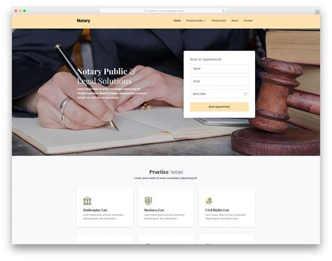 Notary - Notary Website HTML Template - DesignHooks