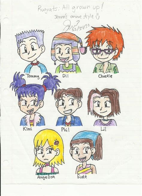 Rugrats: All Grown Up Jenna's Anime Style Colored by resotii Rugrats ...