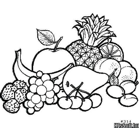 Fruits Drawing For Colouring at PaintingValley.com | Explore collection ...