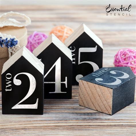 Numbers 0-9 Set | Reusable Farmhouse Sign & Furniture Stencils ...