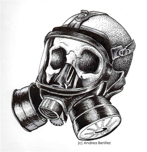 Gas Mask Drawing at PaintingValley.com | Explore collection of Gas Mask ...