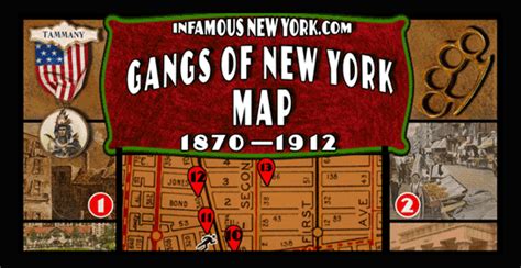 Gangs of New York Walking Tour Map | Infamous New York