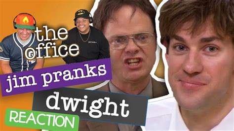 THE OFFICE - Jim Pranks Dwight Compilation REACTION - YouTube