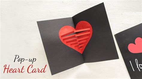 DIY Pop-up Heart Card | Valentine's Day Card | Handmade Card - YouTube