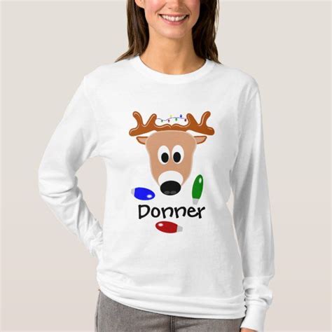 Donner Reindeer T-Shirt | Zazzle.com | Shirts, Fun christmas outfits, T ...