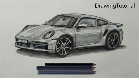 How to Draw Porsche Car 2021 Step by Step (Very Easy) - YouTube