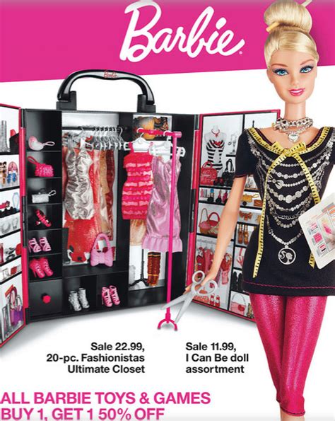 Target: All Barbie Dolls & Toys B1G1 50% Off + $10.00 Barbie Coupon