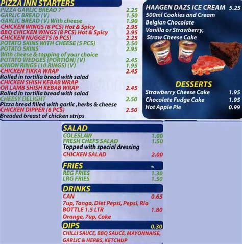 Pizza Inn Menu, Menu for Pizza Inn, Wembley, London - Zomato UK