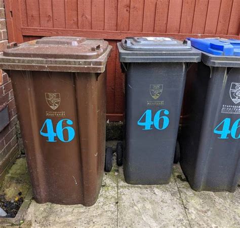 Wheelie Bin Numbers Wheelie Bin Stickers Wheelie Bin Labels | Etsy