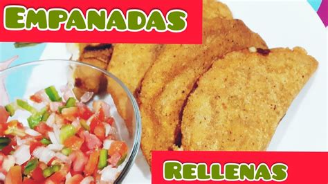 EMPANADAS DE MASECA RELLENAS DE CARNE Y QUESO // FACIL Y RAPIDO 😋 - YouTube