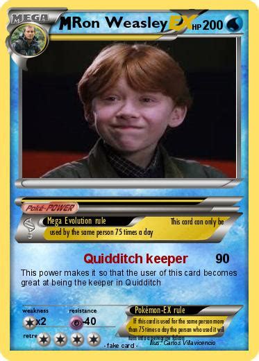 Pokémon Ron Weasley 132 132 - Quidditch keeper - My Pokemon Card