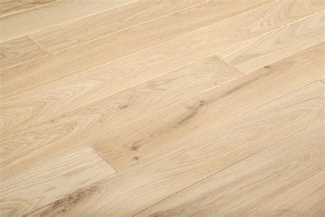 Satin Matt Natural White Oak Solid Hardwood Flooring - China Natural ...