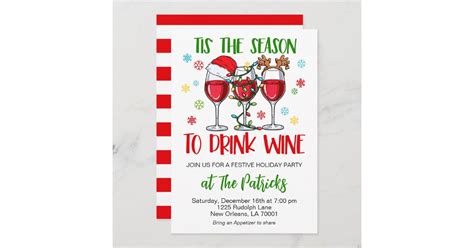 Christmas Cocktail Party Invitation | Zazzle