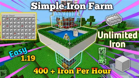 Simple Iron Farm In Minecraft Bedrock ( Tutorial ) Watch More Video's ...