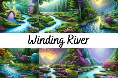 Winding River Graphic by PrintYourArt · Creative Fabrica