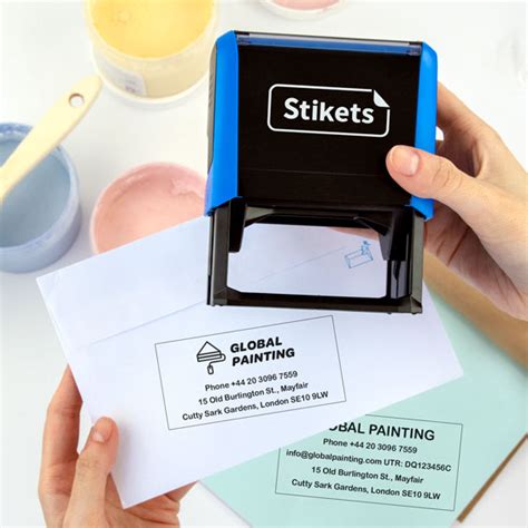 Large Self-inking Stamps for Companies - Stikets