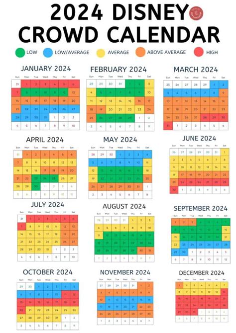 Navigating The Magic: Understanding Disney Crowd Calendars For 2025 ...