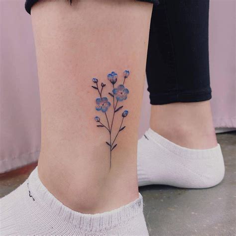 Top 61 Best Forget Me Not Tattoo Ideas - [2021 Information Guide]