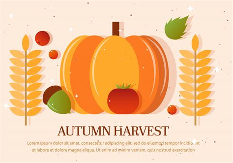 Autumn Harvest Vector Illustration 124425 Vector Art at Vecteezy