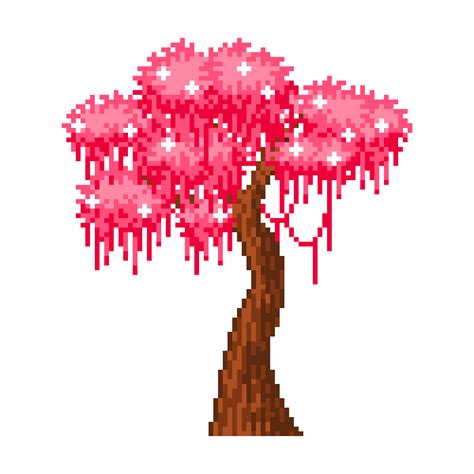 √ Pixel Art Cherry Blossom