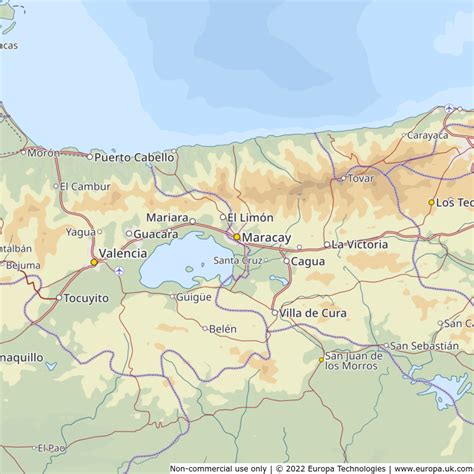 Map of Maracay, Venezuela | Global 1000 Atlas