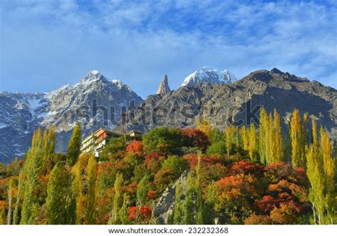 Beautiful Landscape Hunza Valley Autumn Season Stock Photo (Edit Now ...