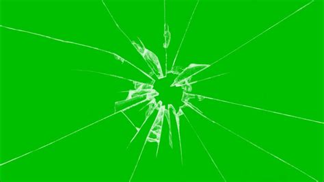 4 awesome shattered green screen effects footage HD - YouTube