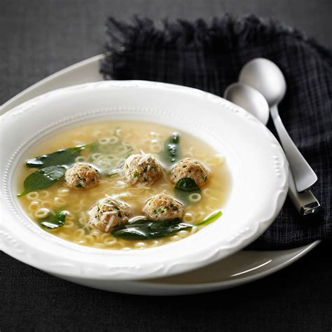 Italian Wedding Soup with Chicken Meatballs | Chicken.ca