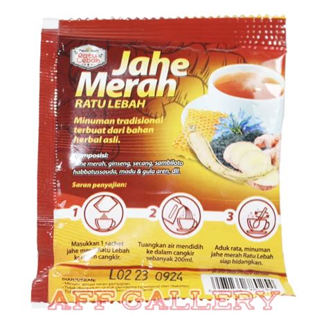 Jahe Merah Ratu Lebah Plus Madu dan Gula Aren Persachet | Lazada Indonesia