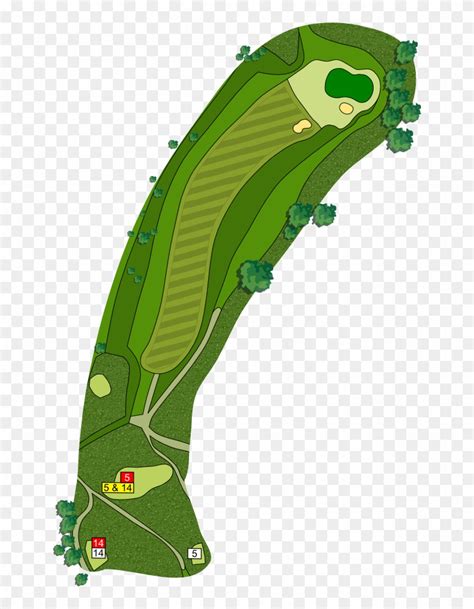 Golf Hole Diagram - Par 4 Hole Diagram, HD Png Download - 652x1000 ...