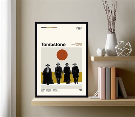 Tombstone Movie Poster, Retro Movie Poster, Minimalist Movie Poster ...