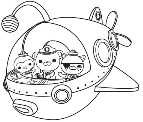 Octonauts Professor Inkling Coloring Page Coloring Pages