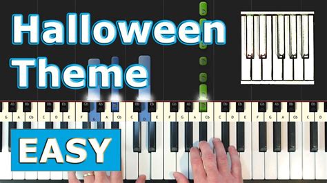 Halloween Theme - EASY Piano Tutorial - Sheet Music (Synthesia) - YouTube