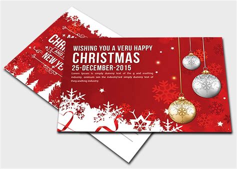 Christmas - Postcard Templates | Christmas postcard template, Postcard ...