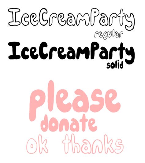 IceCreamParty Font | dafont.com