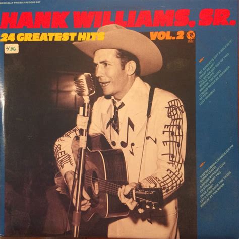 Hank Williams, Sr. – 24 Greatest Hits Vol. 2 (1977, PRC Pressing, Vinyl ...