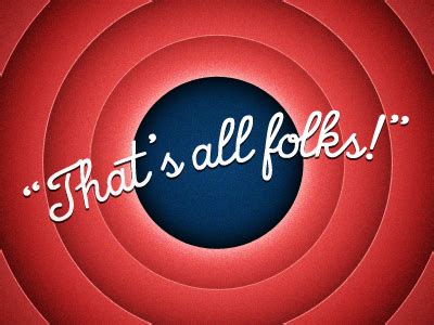 That's all folks! by Jian Wei on Dribbble