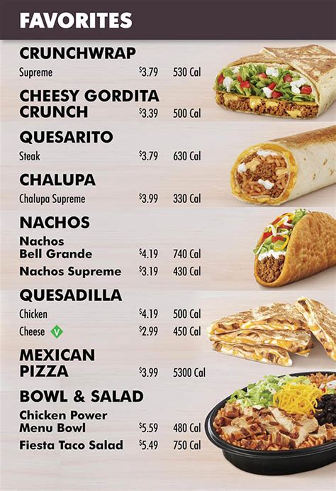 Taco Bell Menu | Order Online | Delivery | Lincoln NE | City-Wide ...