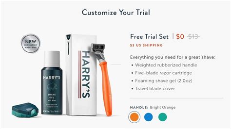 Harry's Razors Free Trial Offer - $3 Shipped » Subscription Box Mom