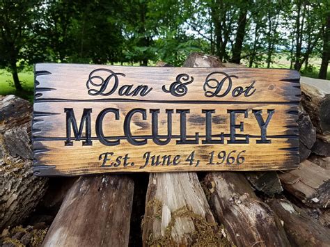 Rustic Custom Wood Signs Barn Wood Style Rustic Personalized | Etsy