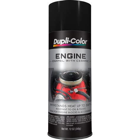 Dupli-Color Engine Enamel Aerosol Paint Satin Black 340g | Supercheap Auto