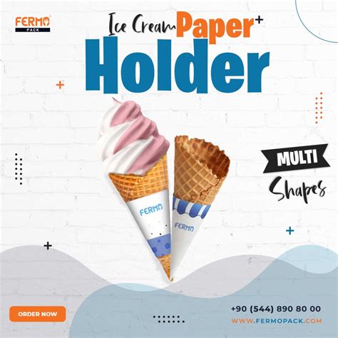 Paper Ice Cream Cone Holder - Fermo Pack