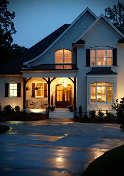 Suburban Street Night Stock Photos, Pictures & Royalty-Free Images - iStock