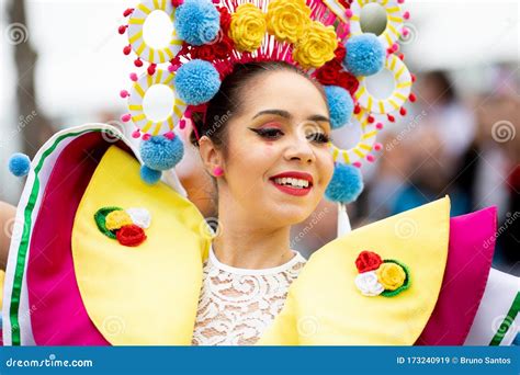 Carnaval De Ovar, Portugal. Desfile De Cor E Alegria Editorial Stock ...