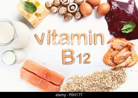 Foods Highest in Vitamin B12 (Cobalamin). Healthy eating Stock Photo ...