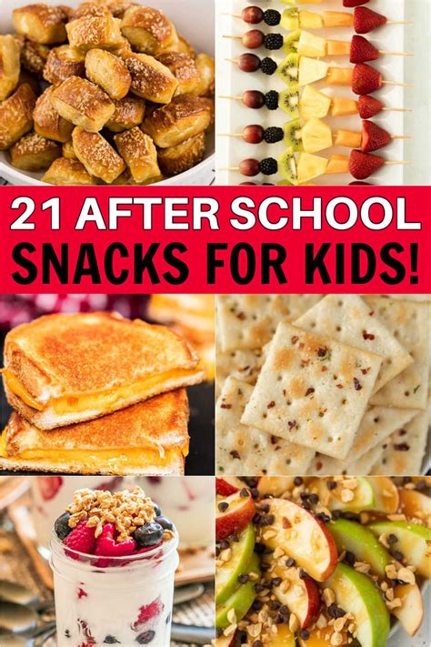 21 After School Snacks for Kids - Easy snack recipes