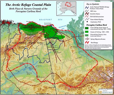 Arctic Refuge Coastal Plain Map - ANWR AK Us • mappery