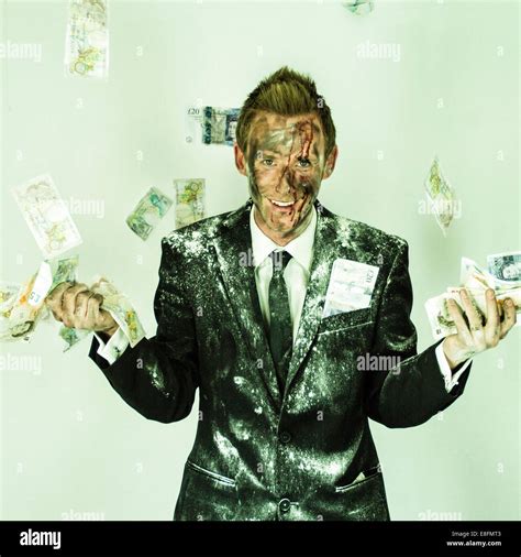 Man in suit laughing and money Stock Photo: 74104355 - Alamy