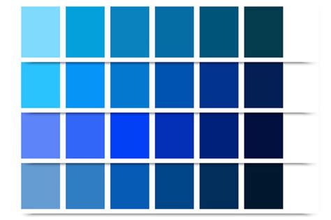 Sky Blue Color Chart