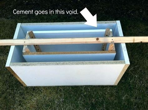 lightweight concrete planters diy planter box ideas molds strange ...